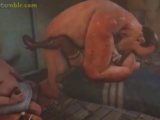 Lulu fucked grūti uz 3d monstrs x nominālā saspraude animācija
